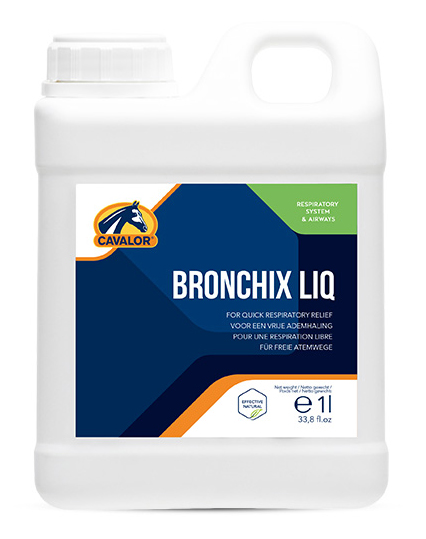 Bronchix LQ from Cavalor helps horses through Allergy Season.