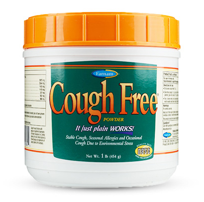 Cough Free Powder helps horses through Allergy Season.