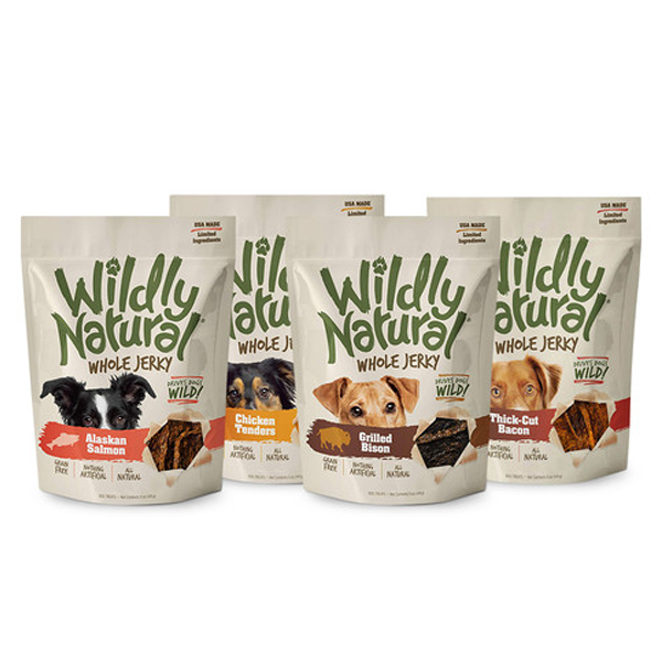 Wildly Natural Whole Jerky Strips Dog Treats at FarmVet for Valentine's Day