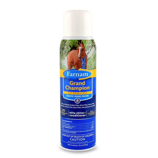 Grand Champion fly repellent for grooming at horse shows at Farmvet