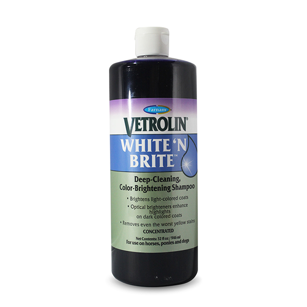 Vetrolin White N' Brite to clean horse available at FarmVet