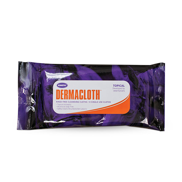 Dermacloth for skin infections from Kinetic Vet, a small business available at FarmVet
