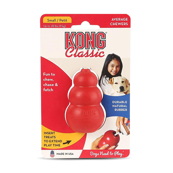 Classic Kong dog toy to distract from fireworks available at FarmVet