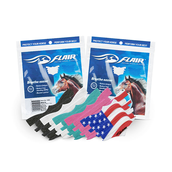 Flair Nasal Strips for therapy to ride in available at FarmVet