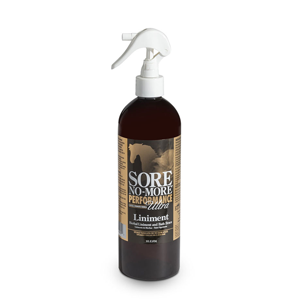 Sore No More Ultra Liniment for therapy to ride in available at FarmVet