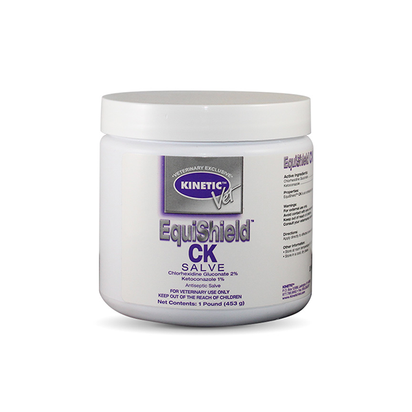 EquiShield CK Salve from Kinetic Vet for show-safe wound care available at FarmVet