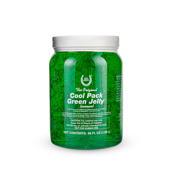 Cool Pack Green Jelly for show-safe liniment available at FarmVet