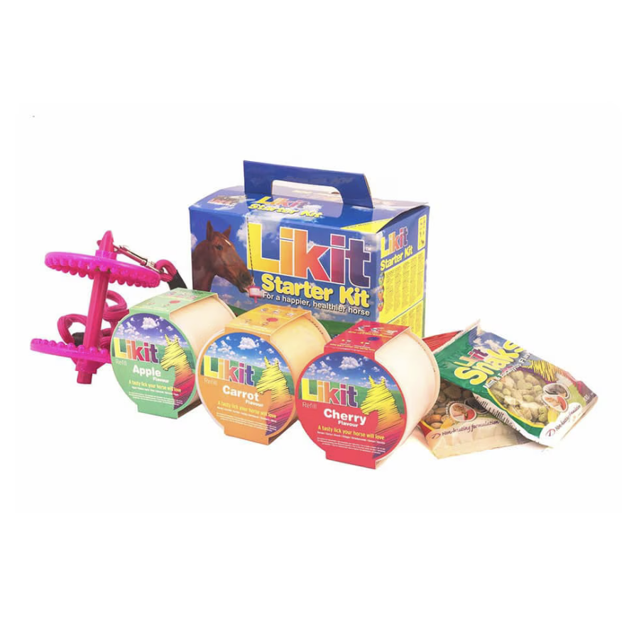 Likit Starter Kit Stall Toys for Horses available at FarmVet
