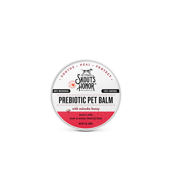 Skout's Honor Prebiotic Pet Balm for Pets in the Cold available at FarmVet
