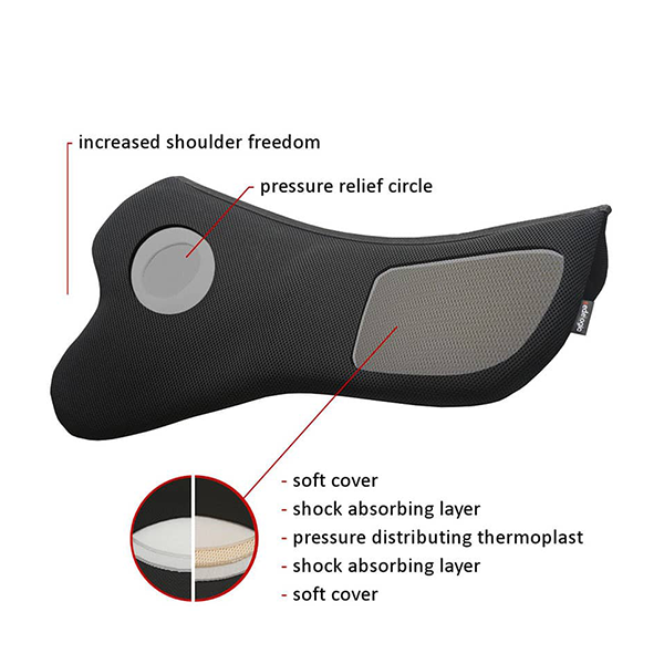 Sedelogic S-Curve Breathable Half Pad saddle pad available at FarmVet