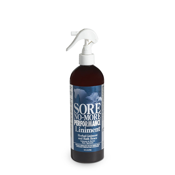 Sore No-More Performance Liniment for Equine Recovery available at FarmVet
