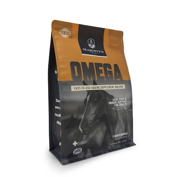 Majesty's Omega Wafers for Immune Support for Horses available at FarmVet