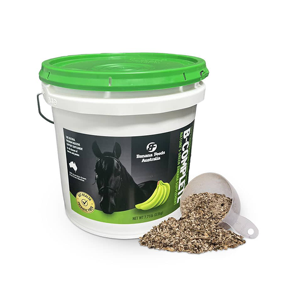 Banana Feeds Australia B-COMPLETE supplement for horses available at FarmVet