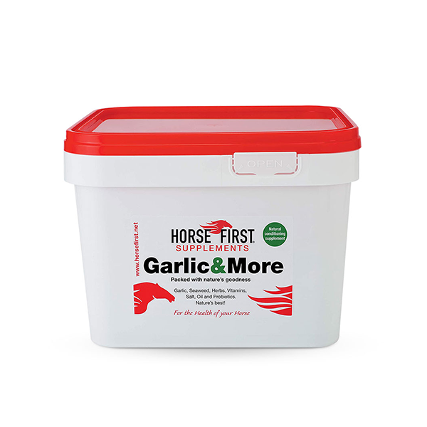 Horse First Garlic & More Supplement for Horses Available at FarmVet