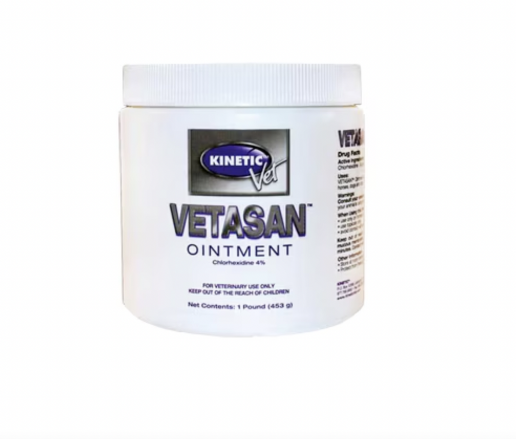 Kinetic Vet Vetasan Ointment for Horse Skin and Wound Care Available at FarmVet