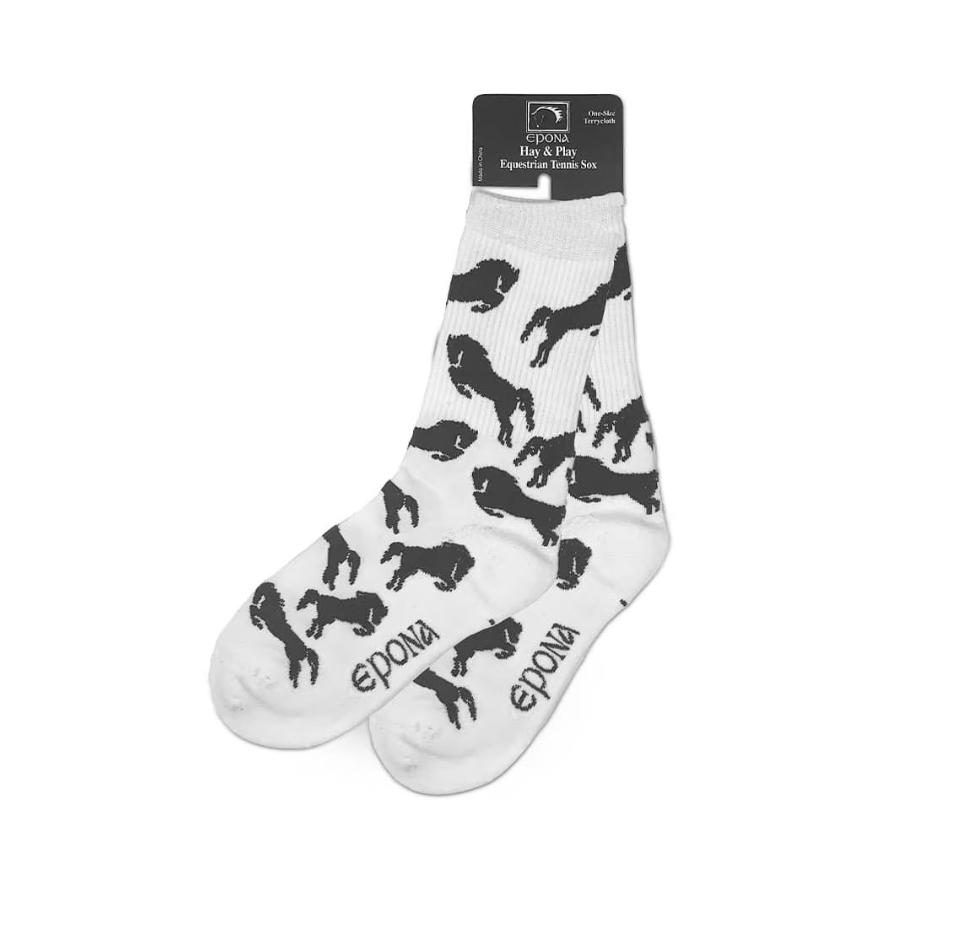 Epona Equestrian Tennis Socks Gifts Ideas for Horse Girls Available at FarmVet